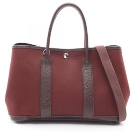 Hermès Bolsa Tote Hermes Garden Party TPM Marrom