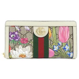 Cartera larga Gucci Ophidia Blanco Multicolor Beige