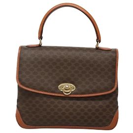 Céline Celine Vintage Macadam Canvas Marron