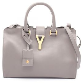 Bolsa Petit Cabas Y-line Yves Saint Laurent Marrom