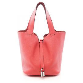 Hermès Hermes Picotin Lock MM Bougainvillea Handbag Pink