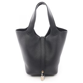 Hermès Hermes Picotin Lock PM Handbag Black