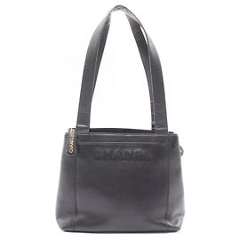 Bolsa Tote Chanel em couro de bezerro preto Preto