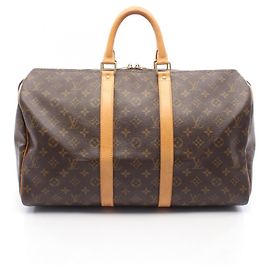 Sac Boston Louis Vuitton Keepall 45 Monogram Marron