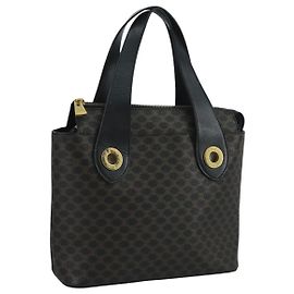 Céline Celine C Macadam PVC Leather Nero