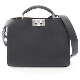 Fendi Peekaboo ISeeU Small Handbag Black