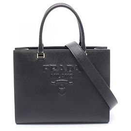 Sac à main 2WAY Prada Saffiano Lux Noir