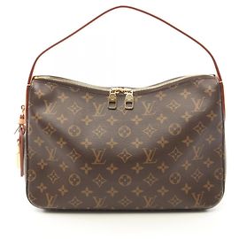 Bolso de Hombro Louis Vuitton Slouchy PM Monogram Castaño Monograma