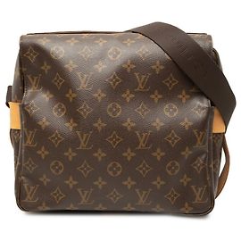 Bolsa Transversal Louis Vuitton Monogram Naviglio Marrom