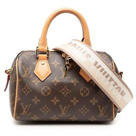 Sac à main Louis Vuitton Monogram Speedy Bandoulière 20 Marron