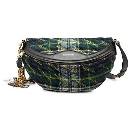 Borsa a tracolla Balenciaga Check Souvenir Multicolore