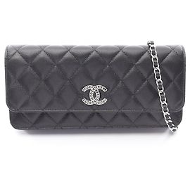 Borsa a tracolla Chanel Matelassé Nera Nero