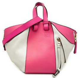 Loewe Anagram Hammock Small Handbag Pink White
