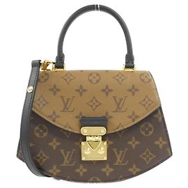 Louis Vuitton Monogram Reverse Tilsit Handtasche Braun