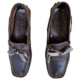 Tod's Gommino Leder-Loafer Braun Braun