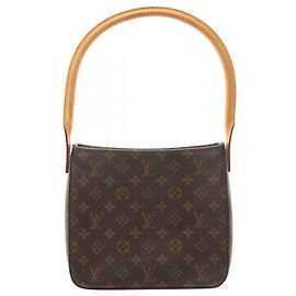 Sac à épaule Louis Vuitton Looping MM Marron