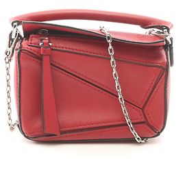 Sac à main 2-way Loewe Puzzle Bag Nano Rouge