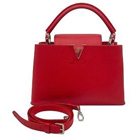 Louis Vuitton Capucines BB Handbag Red