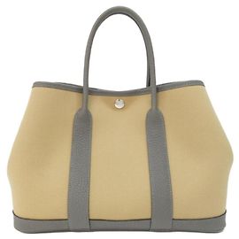 Hermès Bolsa Hermes Garden Party Verso Bege