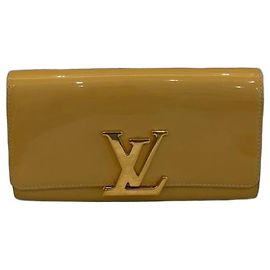 Cartera Louis Vuitton Vernis Beige Beige
