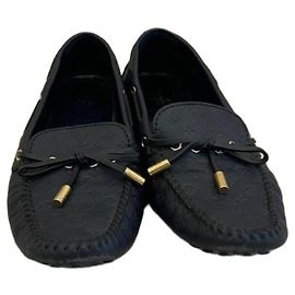 Mocassins Louis Vuitton en cuir noir Noir