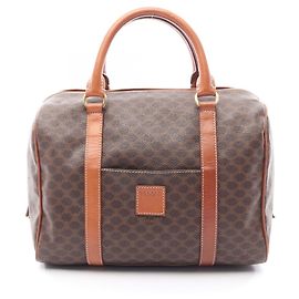 Céline Celine Macadam Handbag Brown