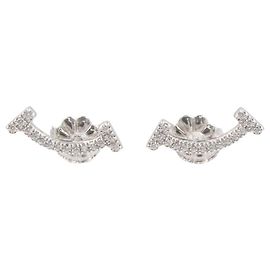 Pendientes Tiffany & Co. T Smile Mini de diamante Plata Otro