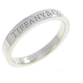 Tiffany & Co Anello Tiffany piatto in platino 950 Argento