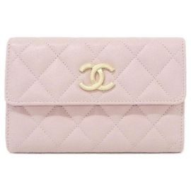 Carteira Chanel AP2963 Rosa em Couro Granulado Rosa