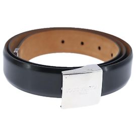 Cintura Carre in pelle Louis Vuitton Nero