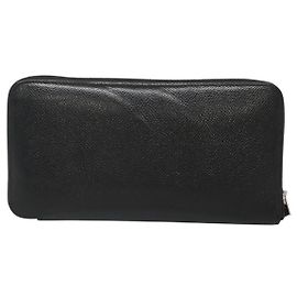 Hermès Hermes Azap Zip Around Silk'in Epsom Long Negro