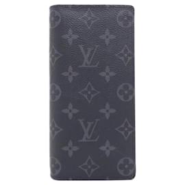 Cartera Louis Vuitton Monogram Eclipse Brazza Negro
