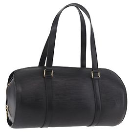 Borsa LOUIS VUITTON Epi Soufflot Nera M52222 LV Auth 184307V Nero