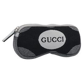 Pouch GUCCI in cotone nero Auth 183090M Nero