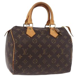 LOUIS VUITTON Borsa Monogram Speedy 25 M41528 LV Auth 183701V Monogramma