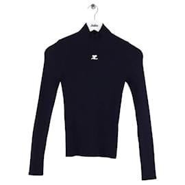 Courreges Pull bleu Bleu