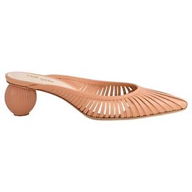 Cult Gaia Alia pink leather heels Pink