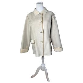 Autre Marque Vintage Kansai Yamamoto Suede Jacket Cream M Beige