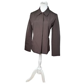 Vintage Fendi Jeans Nylon Jacket Dark Brown M Brown