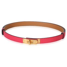Hermès Rose Shocking Epsom Kelly 18 Belt GHW Other