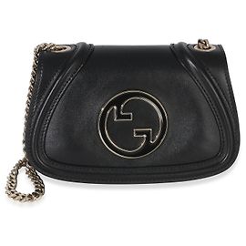 Bolsa de ombro Gucci Blondie Small em couro de bezerro preto Preto