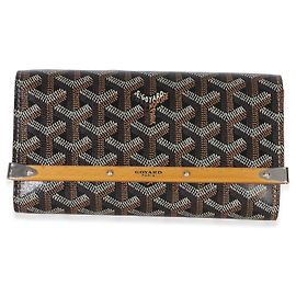 Clutch Mini Monte Carlo Goyardine Oro e Nero Goyard Nero