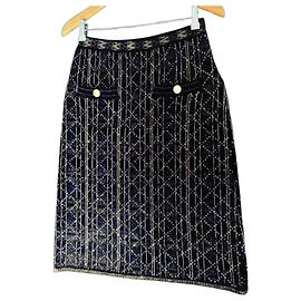 Chanel Métiers d’Art Midirock Schwarz/Gold Schwarz Golden