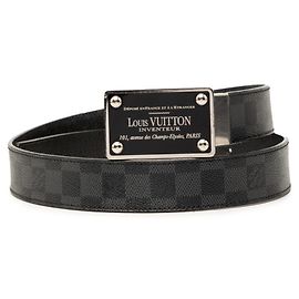 Cintura Aventour in Damier Graphite Louis Vuitton Nero