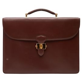 Cartier Must Line Briefcase Dark red
