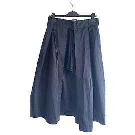 Sandro Paris Saia-short evasê de popeline Preto
