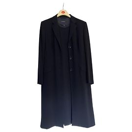Piazza Sempione Completo Tailleur Nero Cappotto e Abito Nero