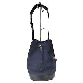 Kenzo Borsa a Secchiello in Scamosciato Blu Navy Blu navy Blu scuro
