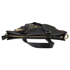 Sac Cabas Ralph Lauren en Toile Noir Noir