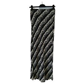 Jupe longue imprimée Moschino Noir Blanc